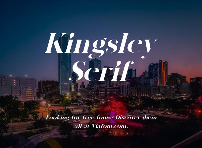 Kingsley Serif Font