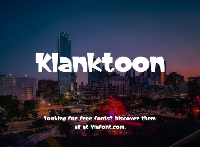 Klanktoon Font