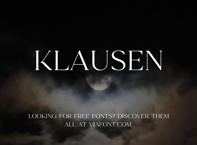Klausen Font