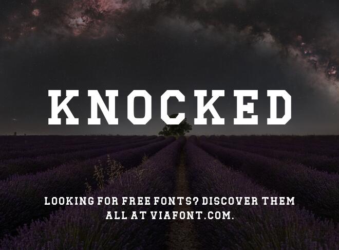 Knocked Font