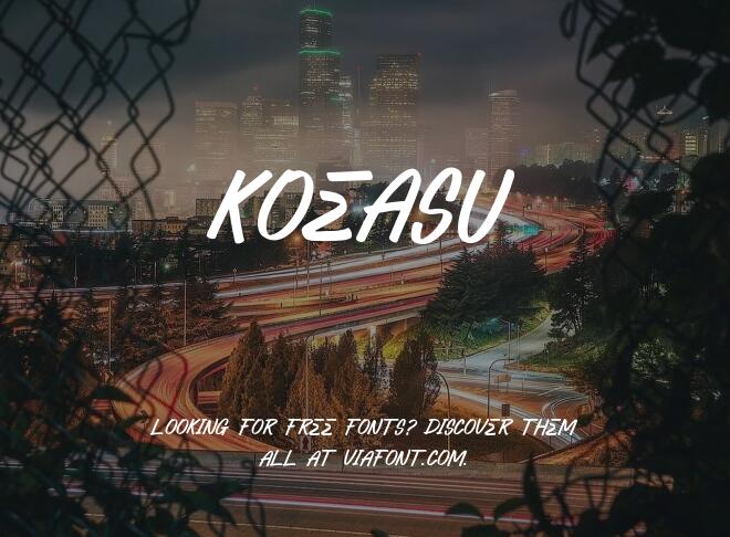 Koeasu Font