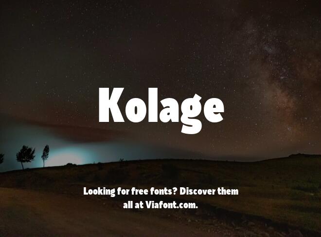 Kolage Font