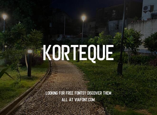 Korteque Font