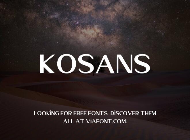 Kosans Font