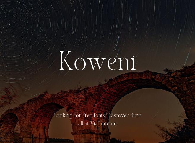 Koweni Font