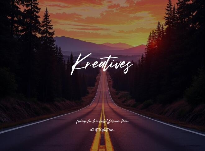 Kreatives Font