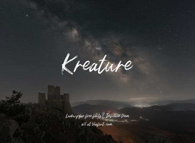 Kreature Font