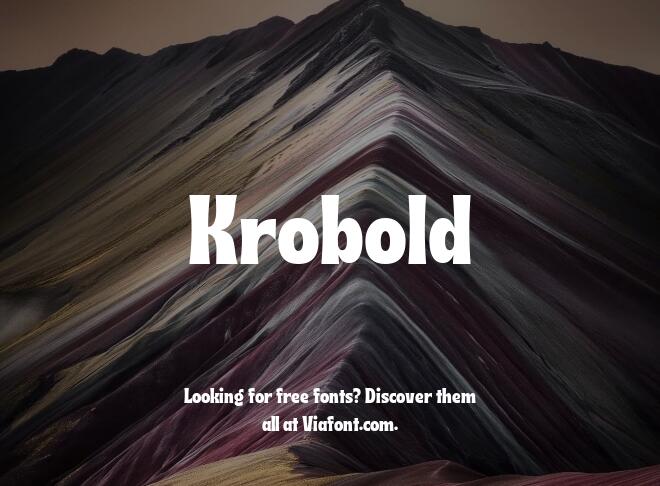 Krobold Font