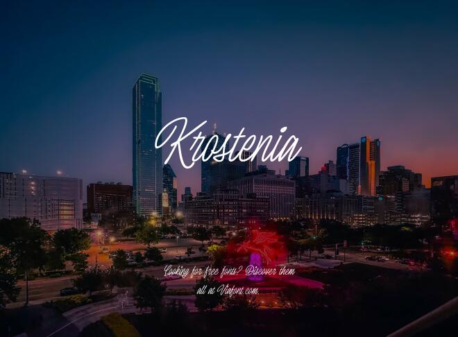 Krostenia Font