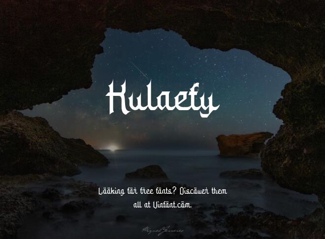 Kulaefy Font