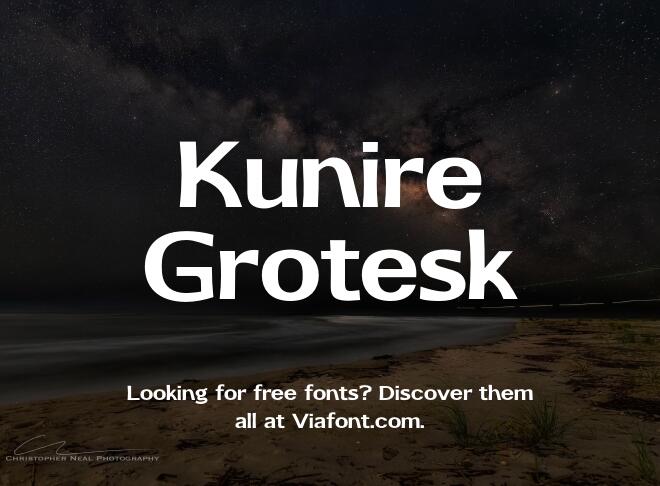 Kunire Grotesk Font