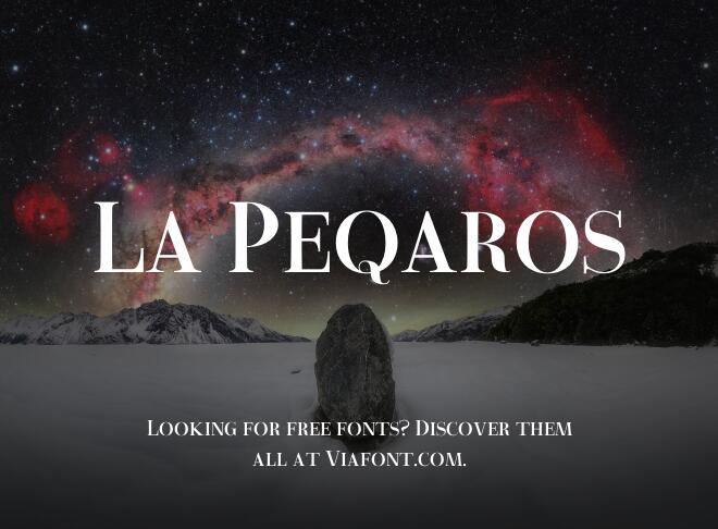 La Peqaros Font