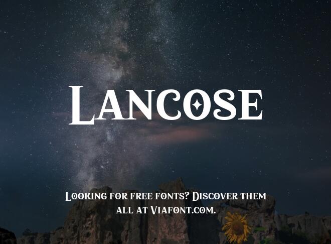 Lancose Font