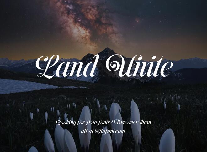 Land Unite Font