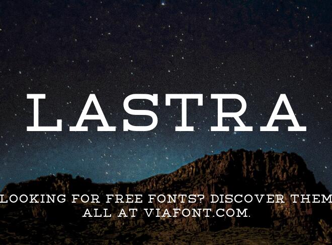 Lastra Font
