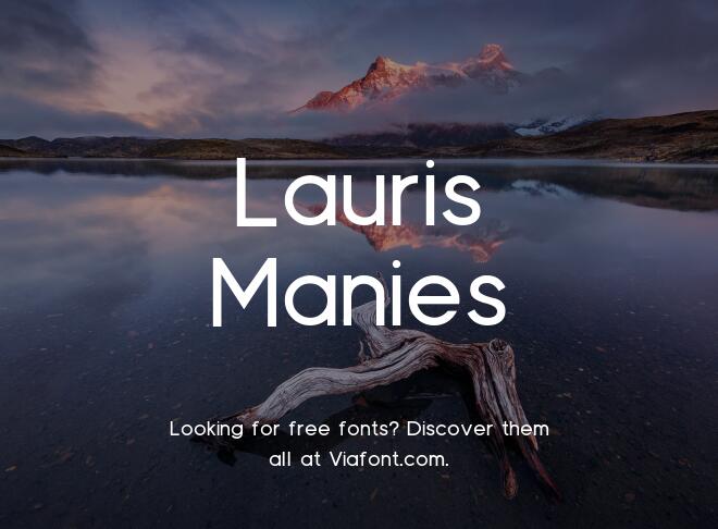 Lauris Manies Font