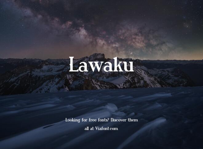 Lawaku Font