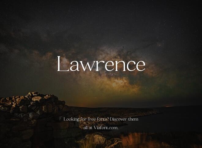 Lawrence Font