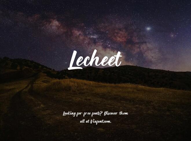 Lecheet Font