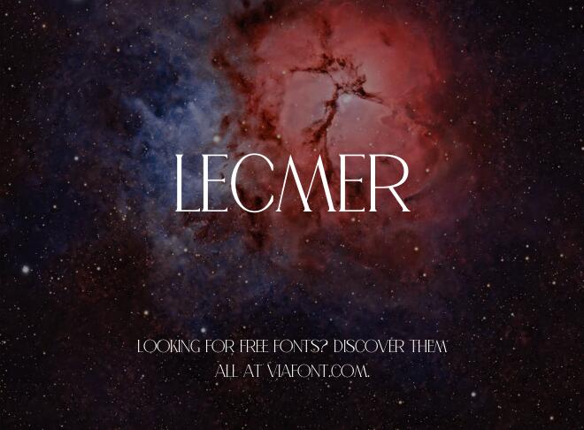Lecmer Font