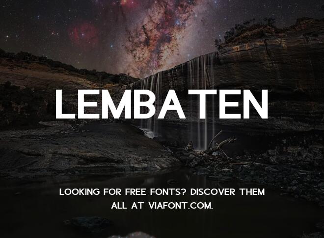 Lembaten Font