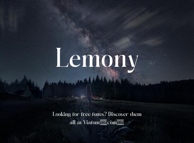 Lemony Font