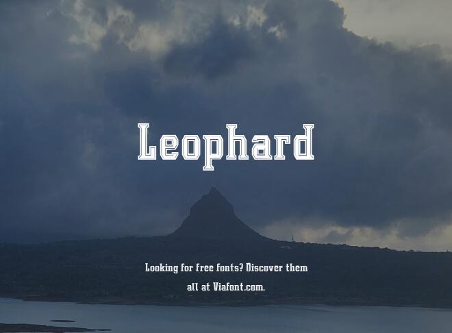 Leophard Font