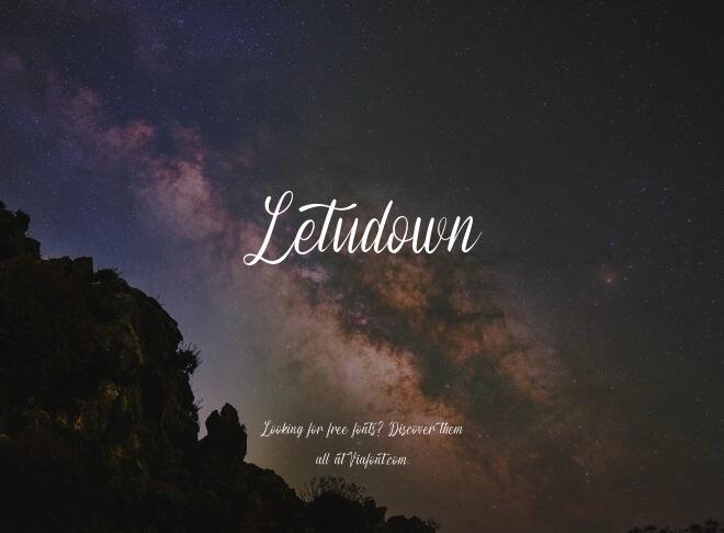 Letudown Font