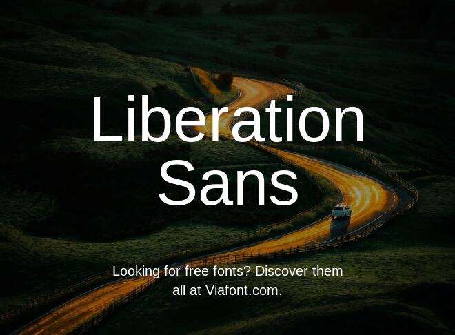 Liberation Sans Font