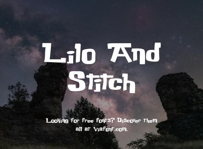 Lilo And Stitch Font