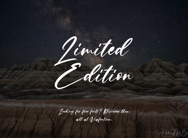 Limited Edition Font