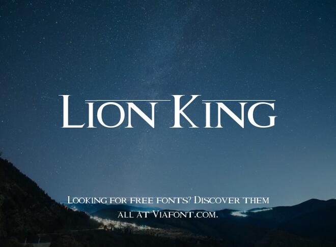 Lion King Font