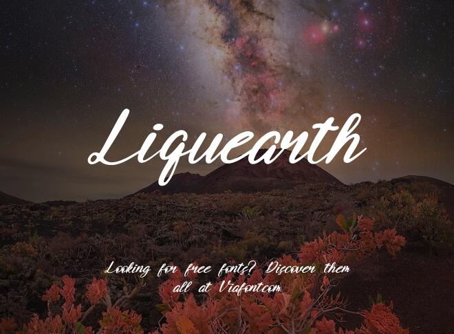 Liquearth Font