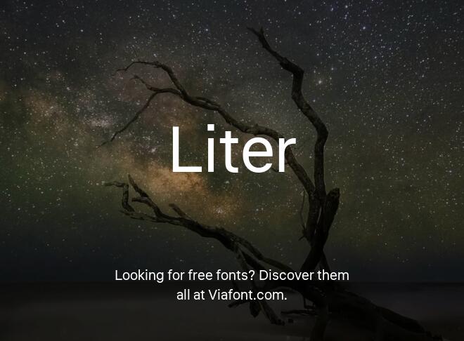 Liter Font