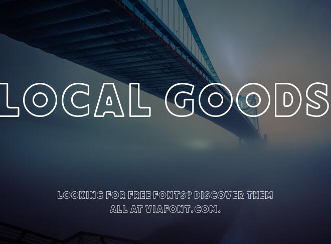 Local Goods Font