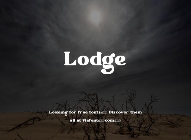 Lodge Font