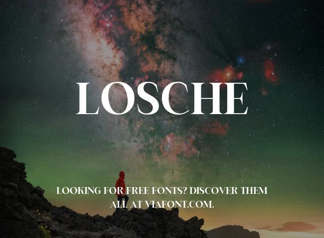 Losche Font