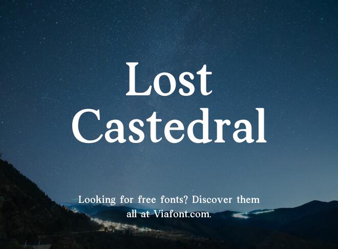 Lost Castedral Font