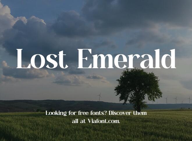 Lost Emerald Font