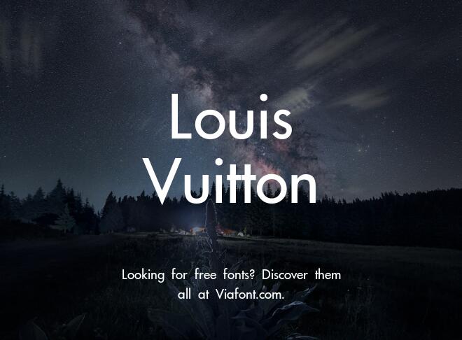 Louis Vuitton Font