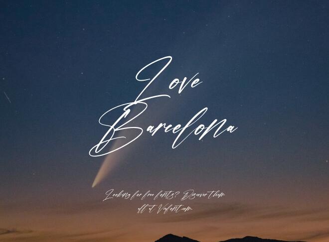 Love Barcelona Font