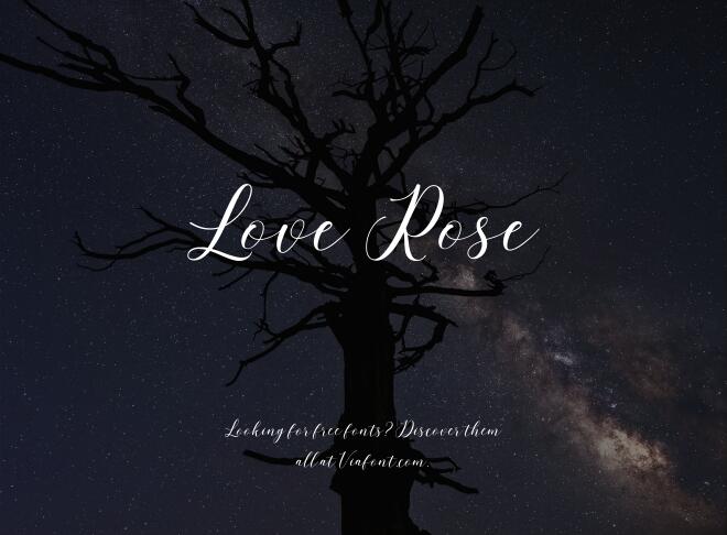 Love Rose Font