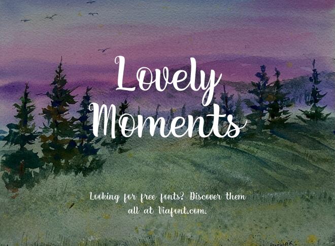 Lovely Moments Font