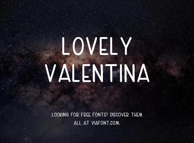 Lovely Valentina Font