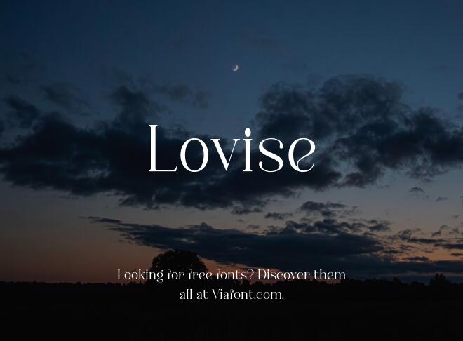 Lovise Font