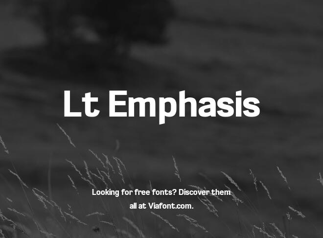 Lt Emphasis Font