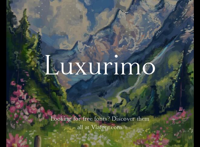 Luxurimo Font