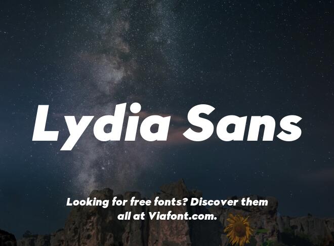 Lydia Sans Font
