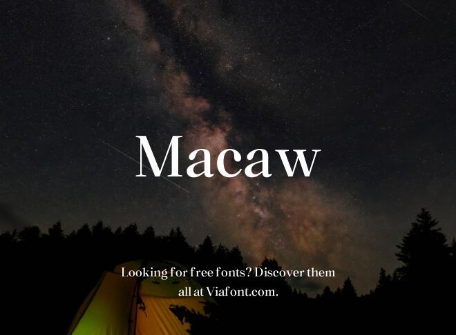 Macaw Font