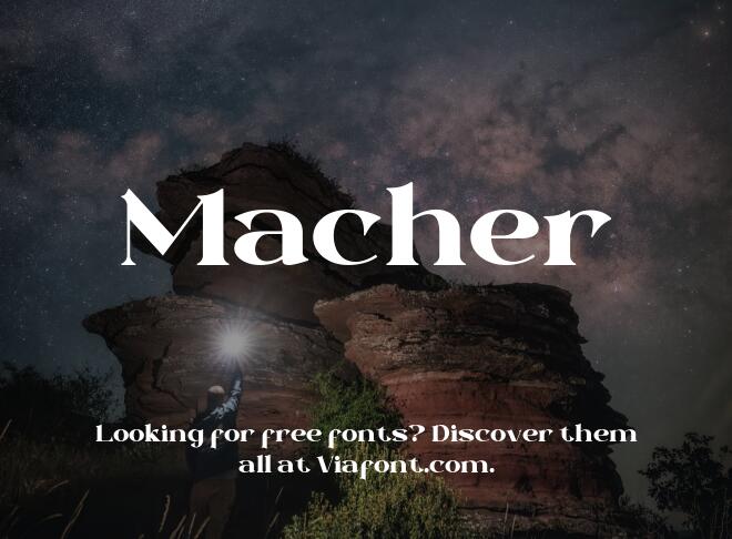 Macher Font